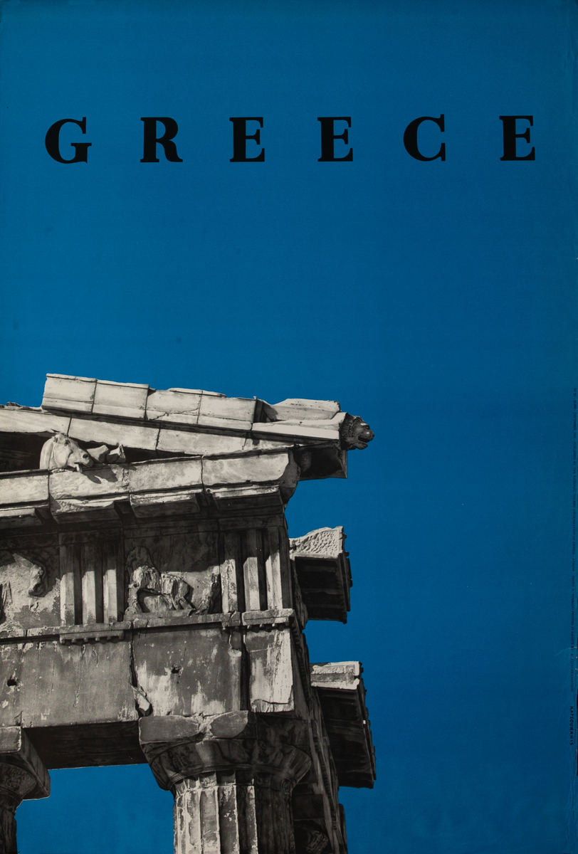Greece Acropolis of Athens Greek Travel Poster