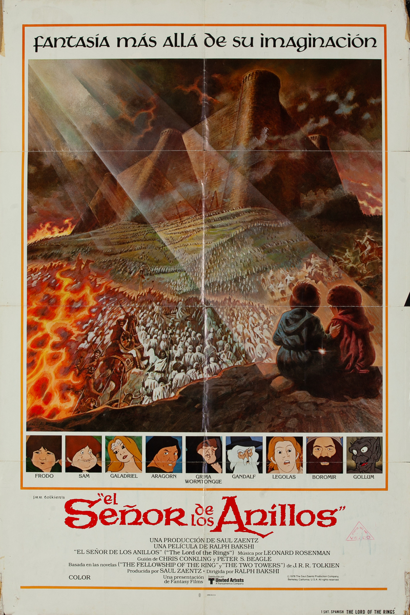 The Lord of the Rings, Spanish 1 Sheet Movie Poster