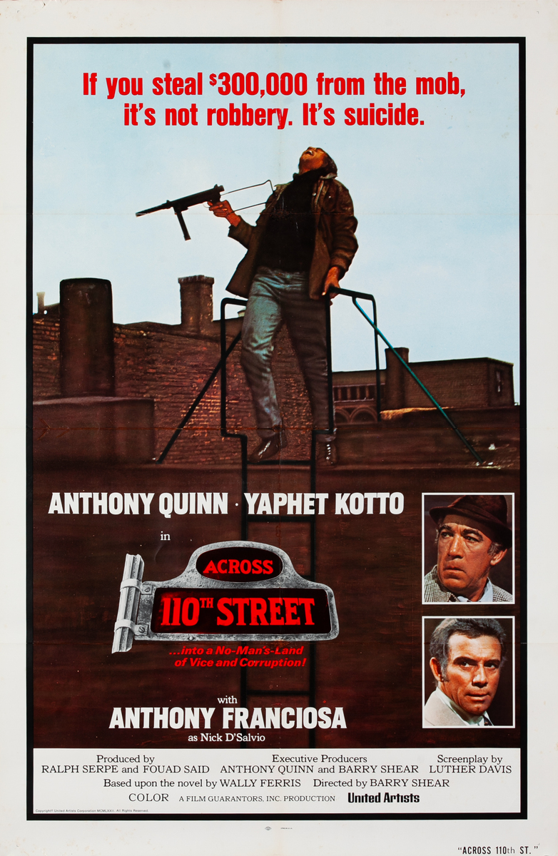 Across 110th Street, 1 Sheet Movie Poster