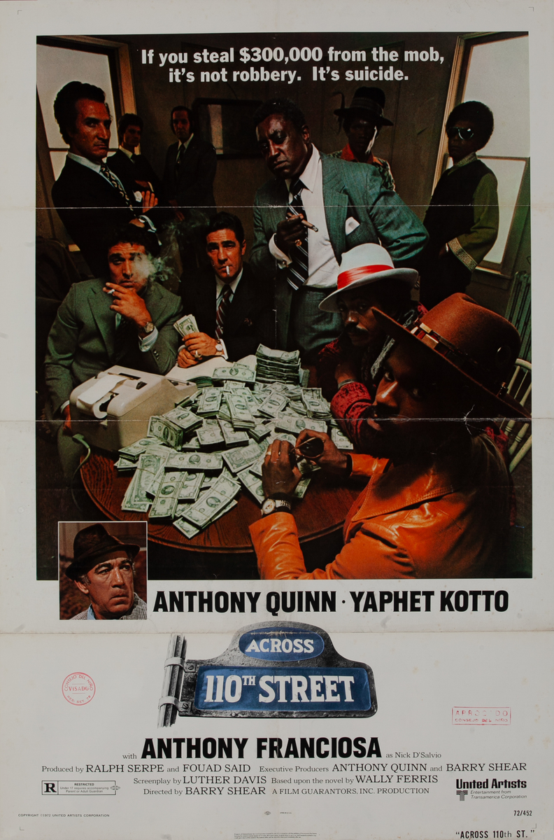 Across 110th Street, 1 Sheet Movie Poster gansters