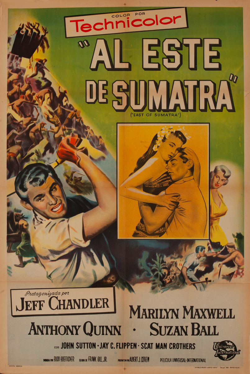 East of Sumatra, Argentinean Movie Poster