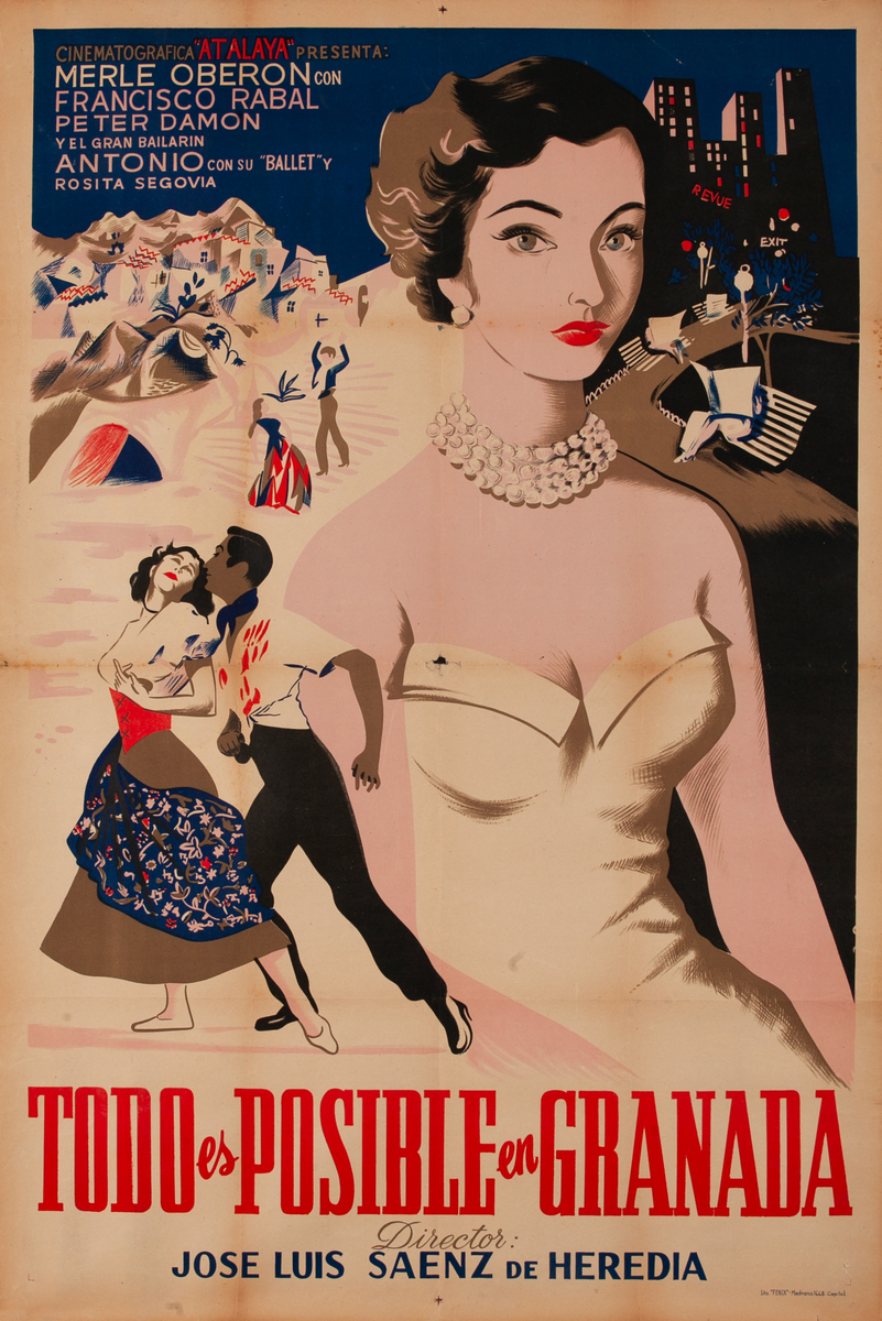 Todo es Posible en Granada (released in the U.S. as All Is Possible in Granada), Argentinean Movie Poster