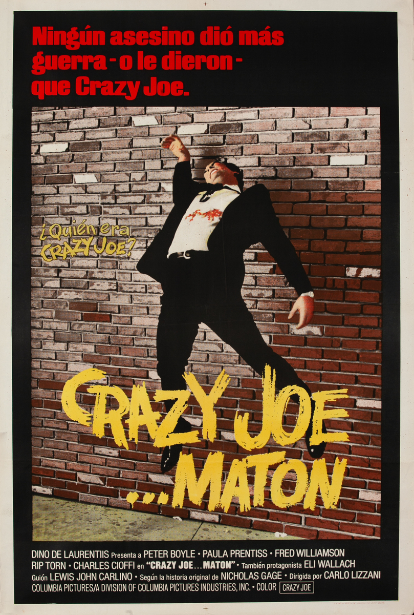 Crazy Joe, Argentinean Movie Poster