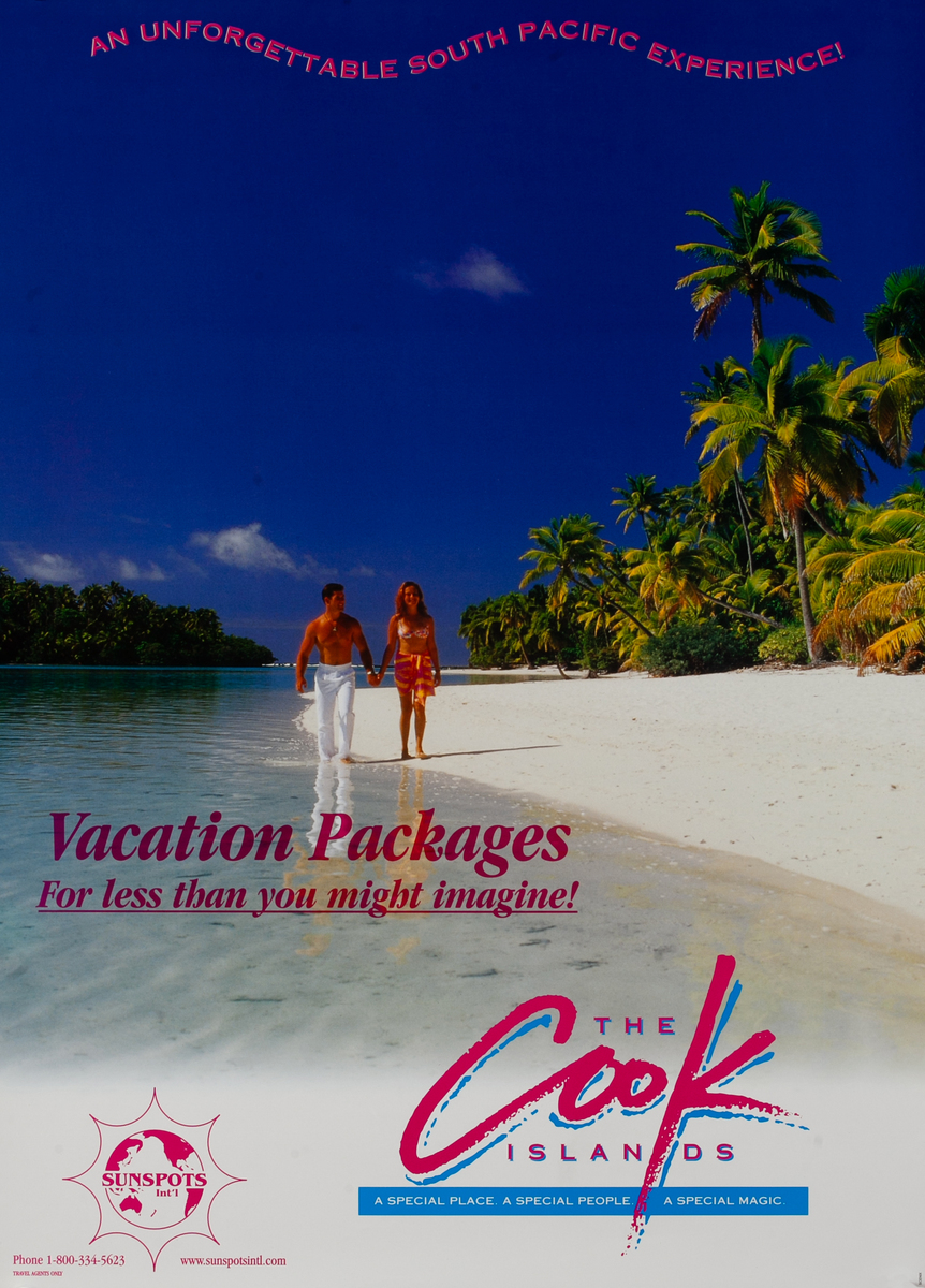 The Cook Islands  An Unforgettable South Pacific Experience. A Special Place - A Special People - A Special Magic Couple on Beach Vacation Package