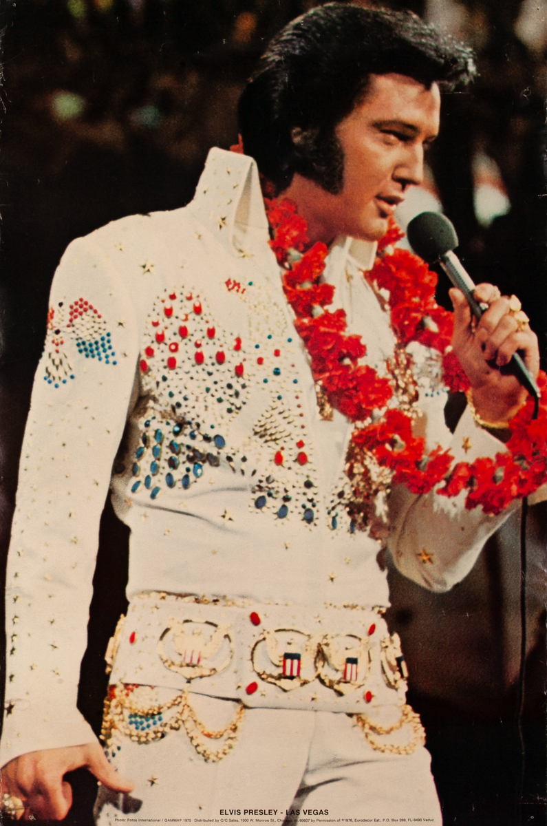 Elvis Presley Las Vegas Celebrity Portrait Poster