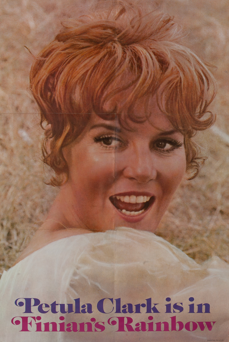 Petula Clark Finian’s Rainbow Promo Poster 1968 Record Insert