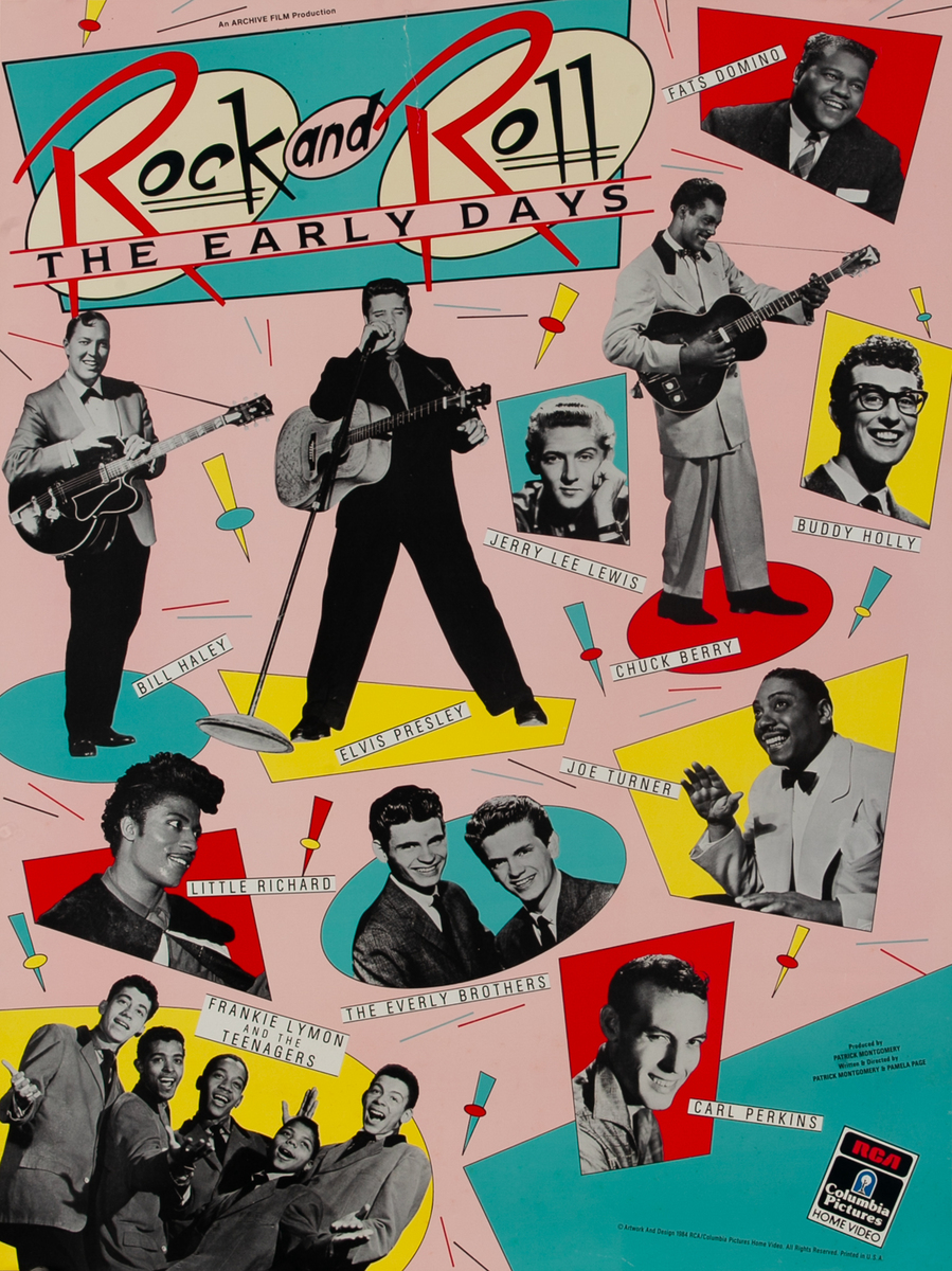 Rock Roll the Early Days Video Cassette Promo Poster