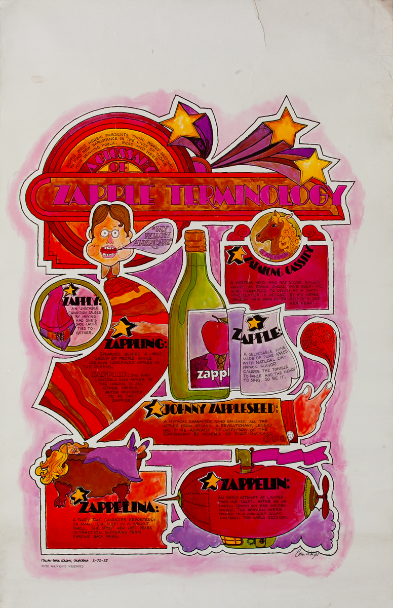 A Glossary of Zapple Terminology Advertising Poster 