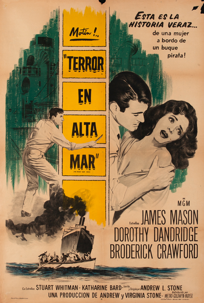 The Decks Ran Red, Argentinean Movie Poster