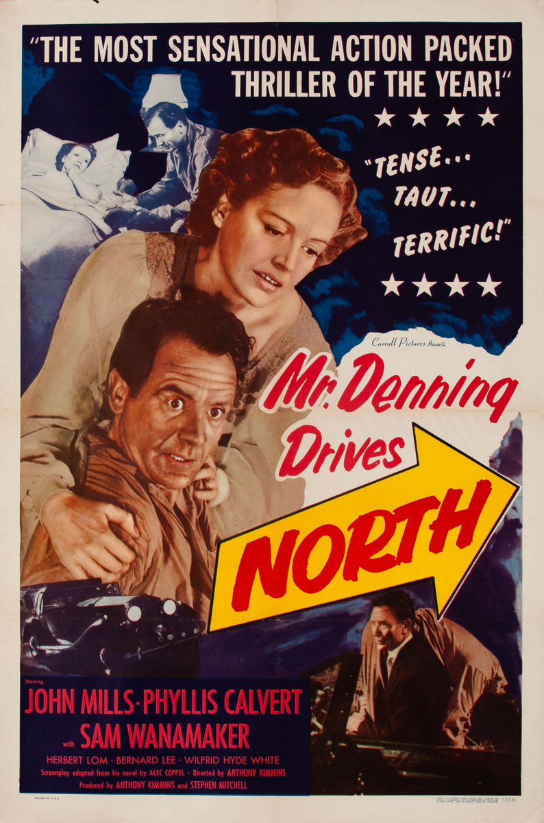 Mr. Denning Drives North 1 Sheet Movie Poster