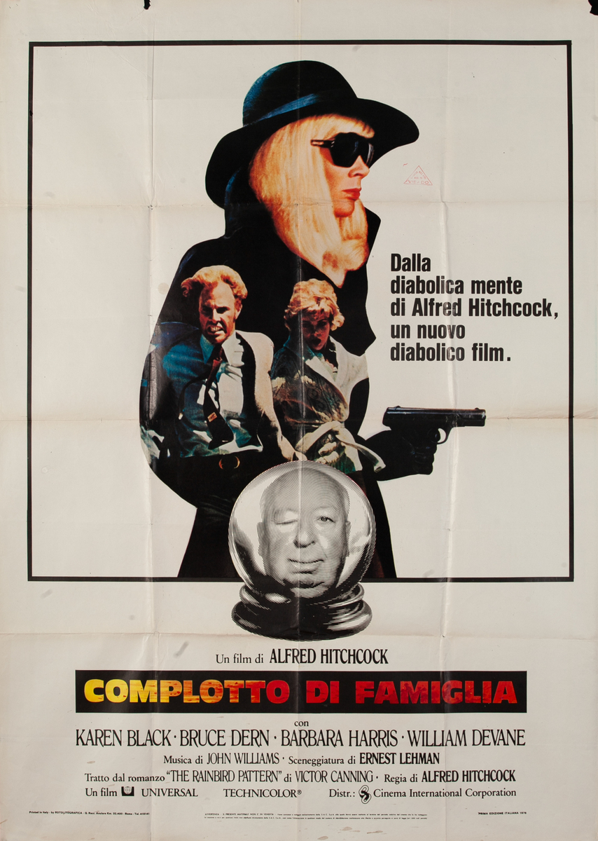 Alfred Hitchcock's Family Plot, Italian 2 Fogli Poster 