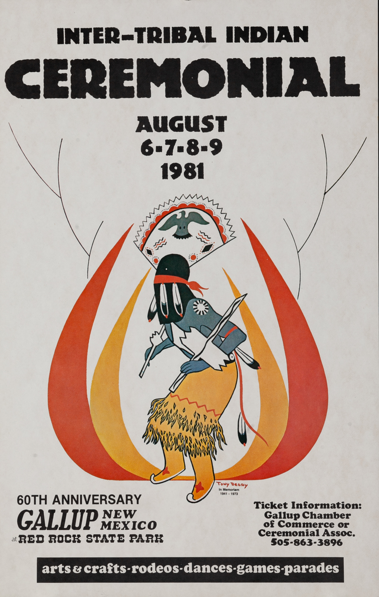 1981 Gallup Inter-Tribal Indian Ceremonial Poster