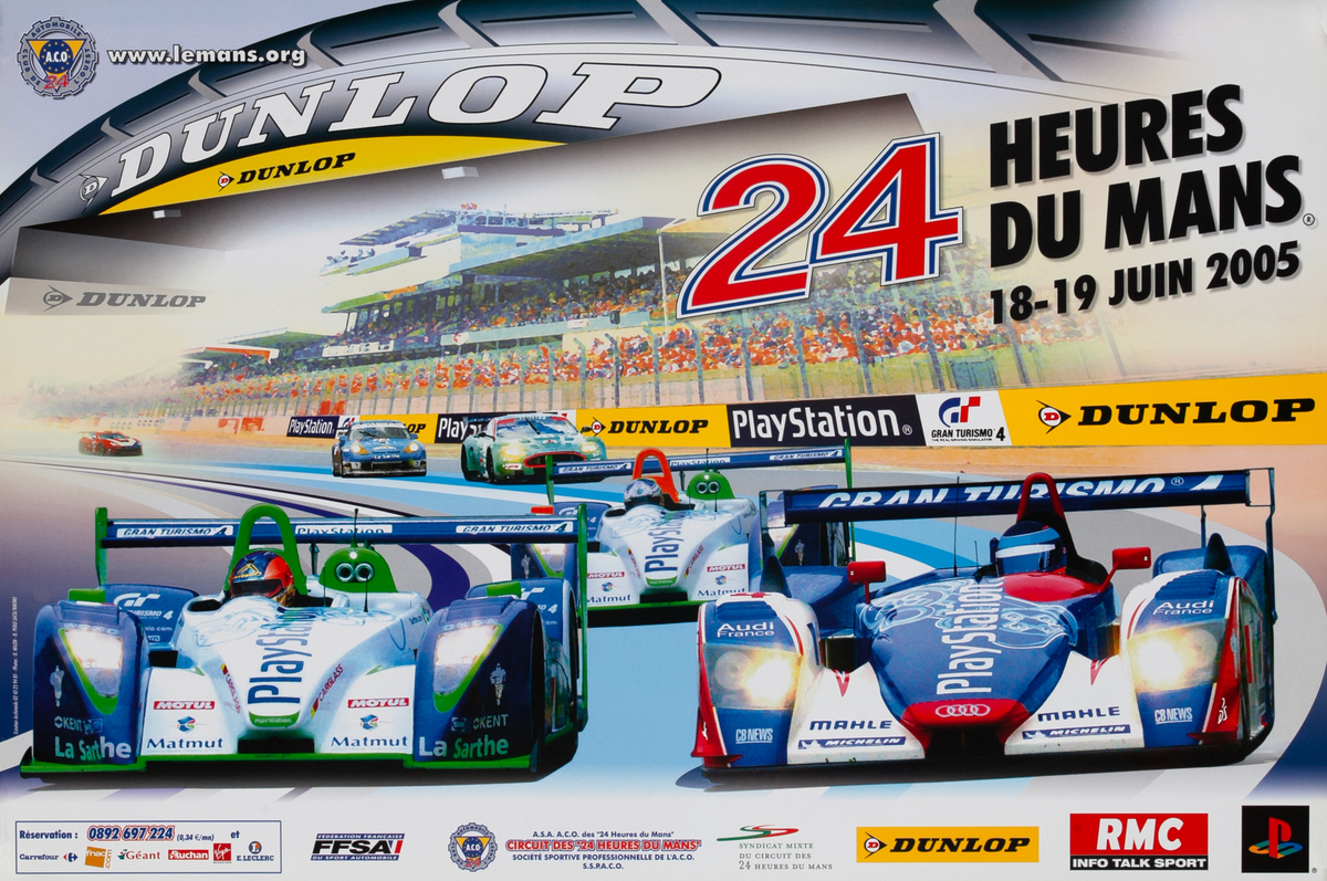 24 hours Le Mans 2005 Original Racing Poster