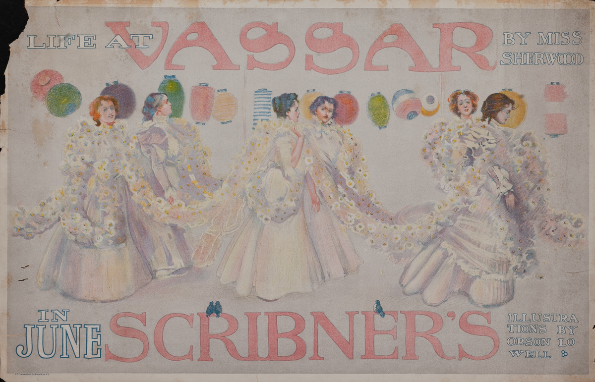 Life at Vassar by Miss Sherwood  in June Scribner’s American Literary Poster