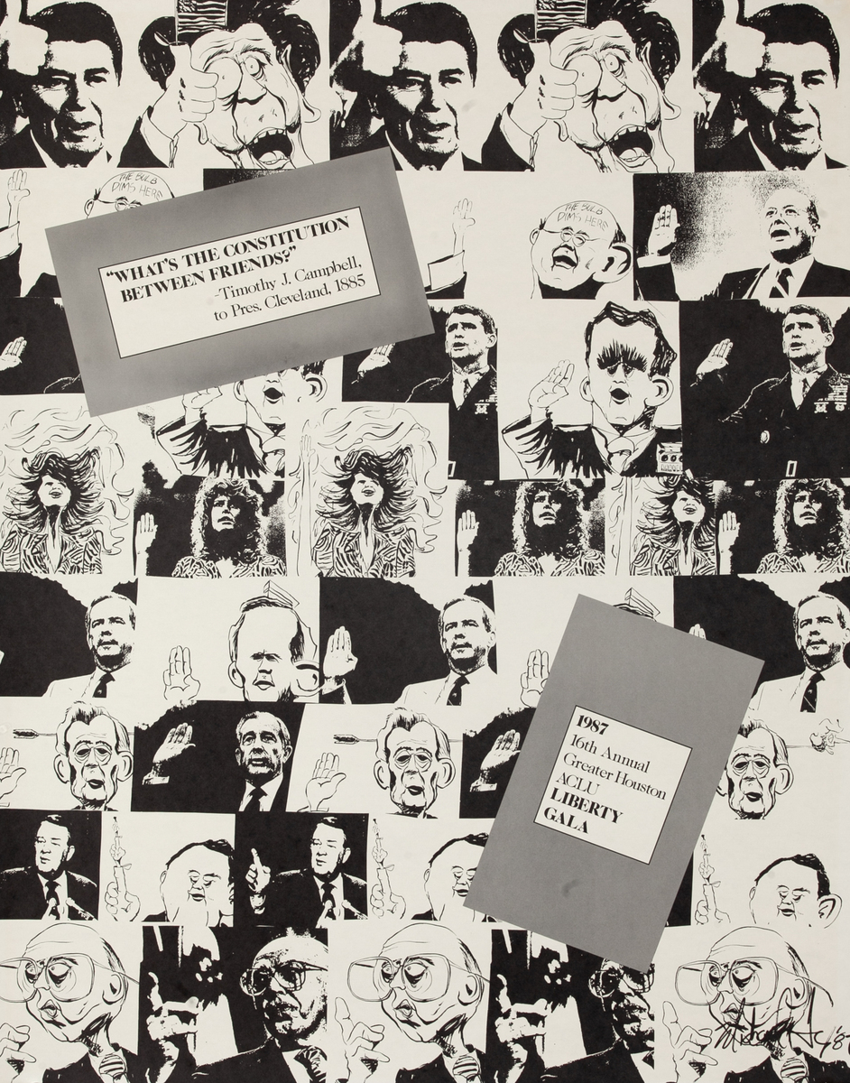 American Civil Liberties Union 16th Annual Greater Houston ACLU Liberty Ball Poster