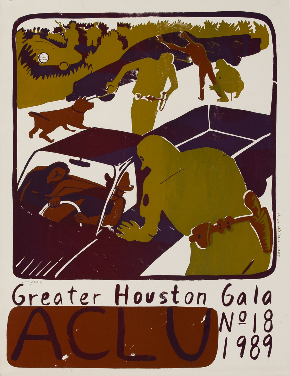 ACLU American Civil Liberties Union Greater Houston Gala No. 18 Poster