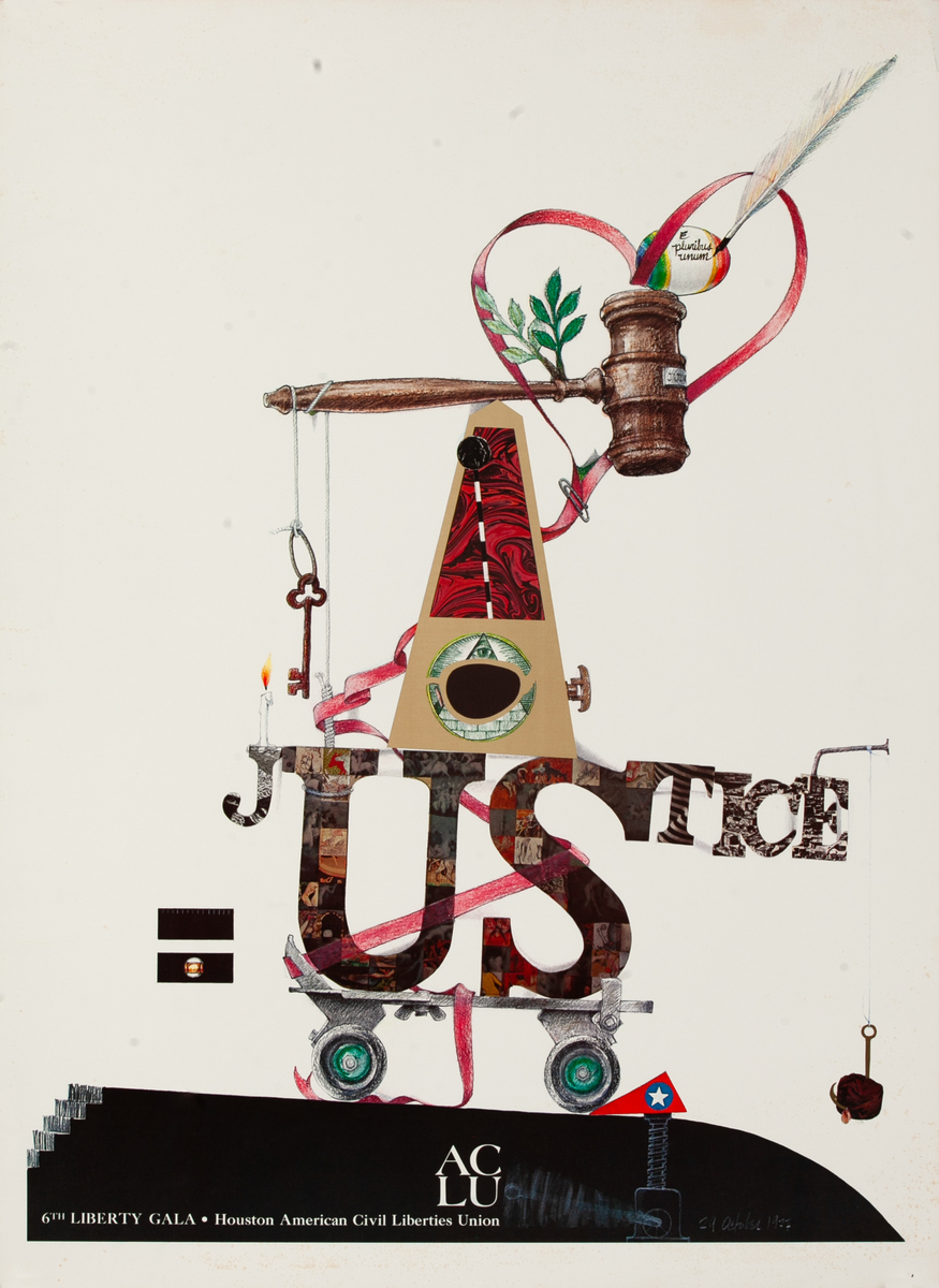 Houston American Civil Liberties Union 6th Liberty Gala Poster