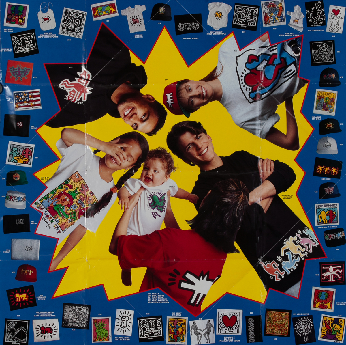 Keith Haring Pop Shop Mailer Poster with Order Form