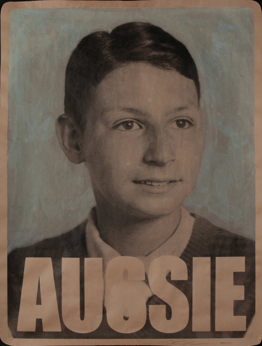 AUSSIE - Friedrich Georg Kimmel Australian Protest Poster
