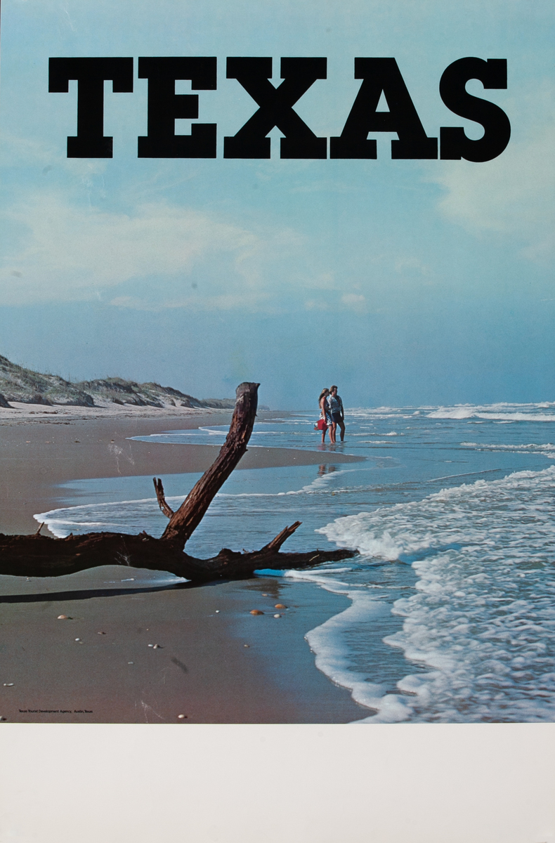 TEXAS Travel Poster, Beach