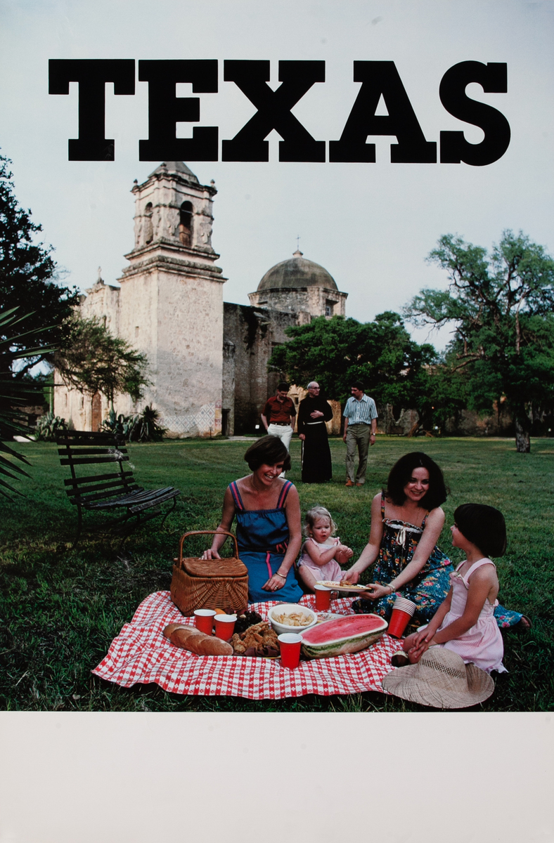 Mission San José Texas Travel Poster