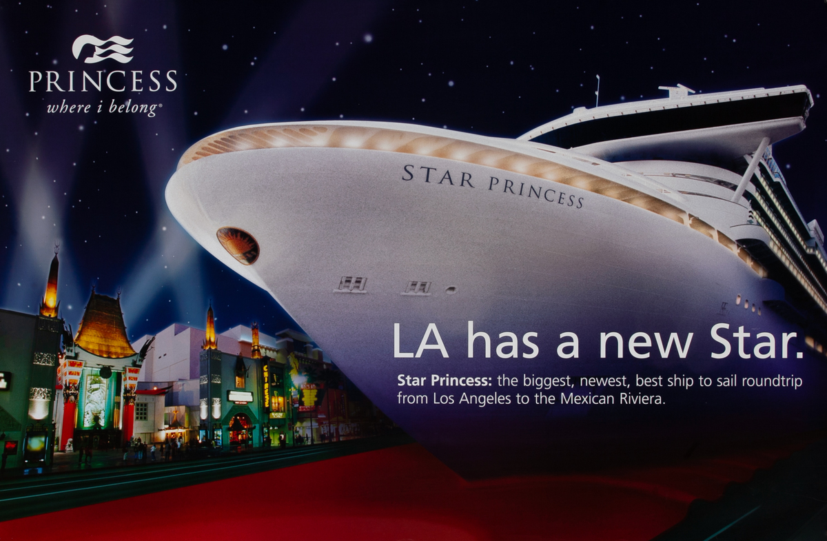 Princess  Where I Belong  - LA has a new Star Cruise Travel Poster
