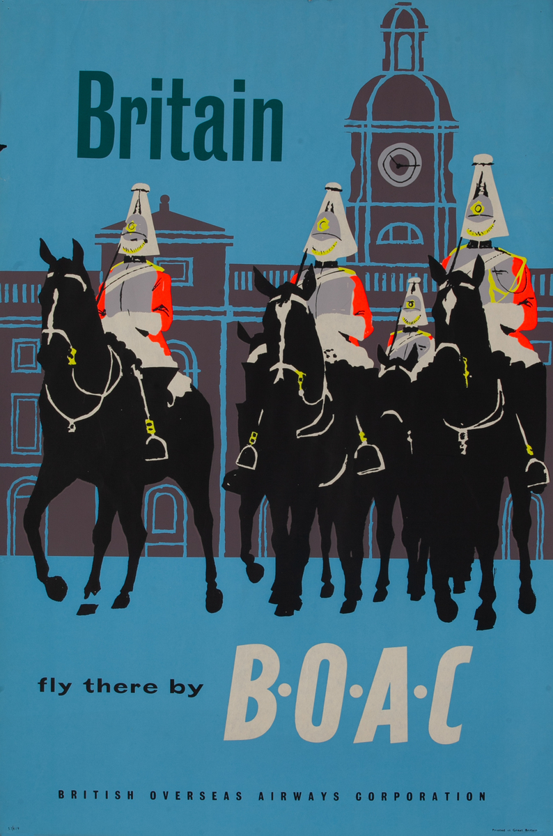 Britain Fly There by BOAC Mounted Queen’s Guard