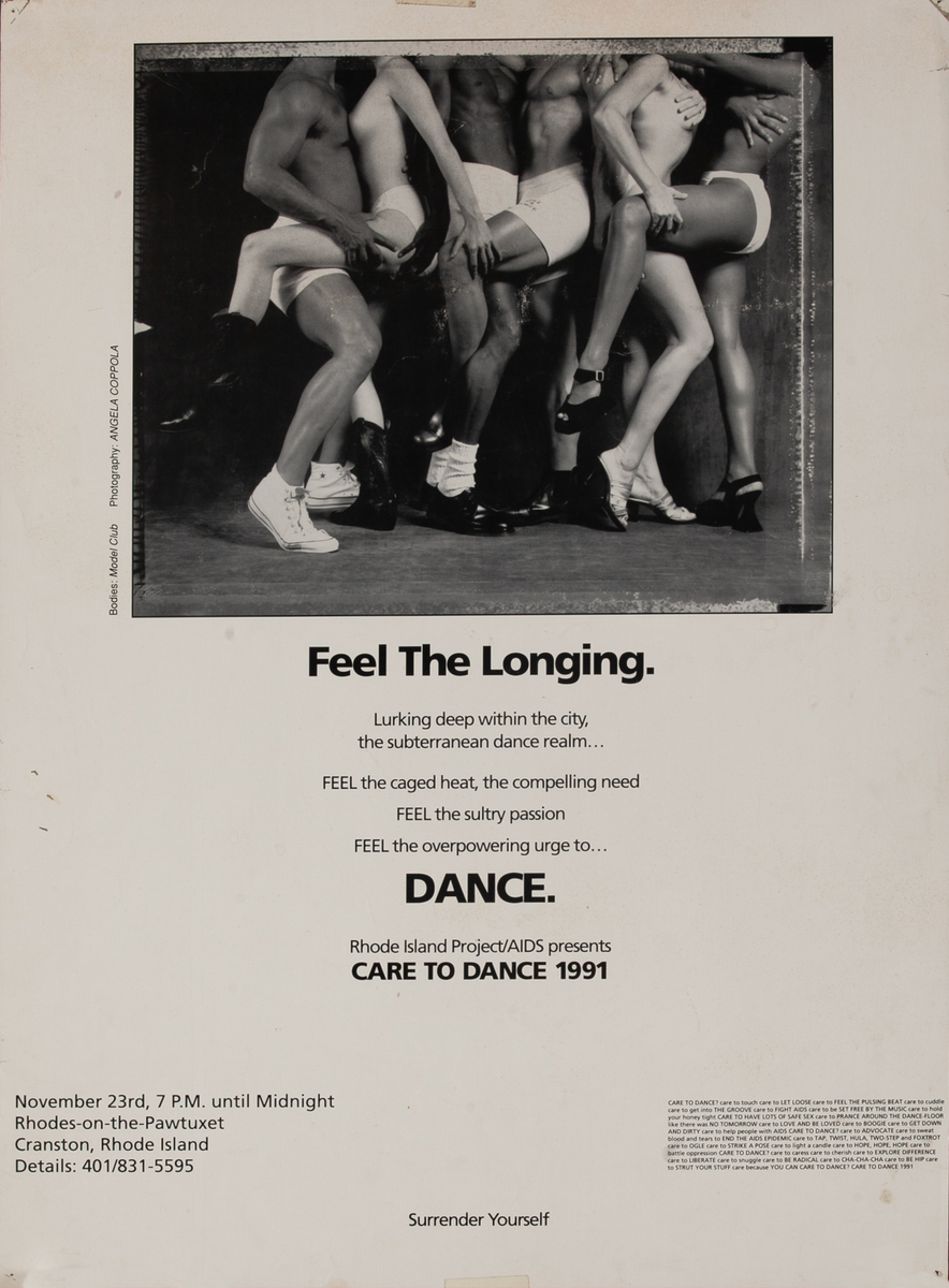 Care To Dance 1991 Aids Fundraiser Poster