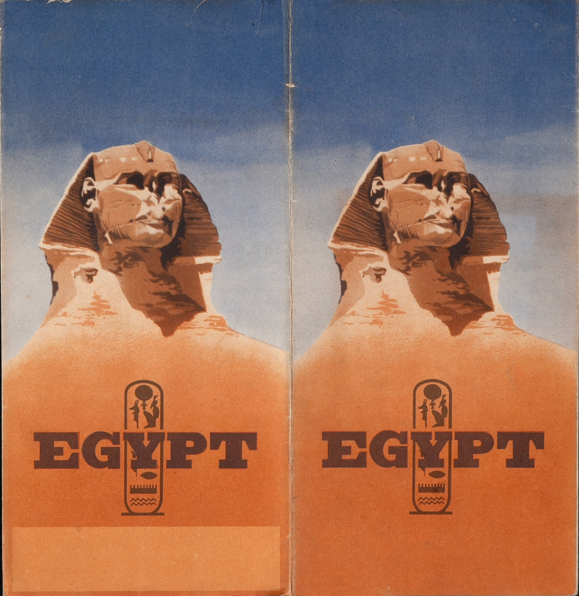 Egpyt Travel Brochure Poster The Sphinx