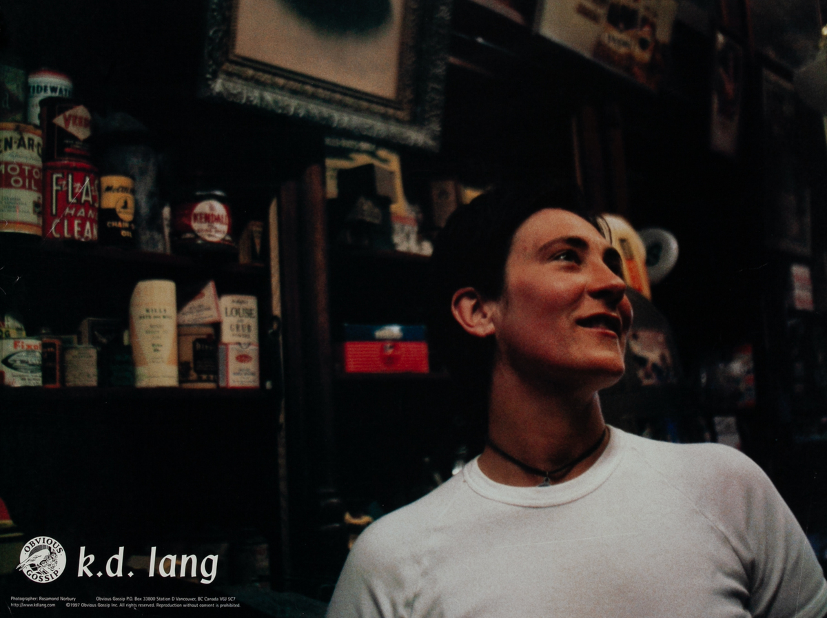 Obvious Gossip KD Lang Poster Bar Scene