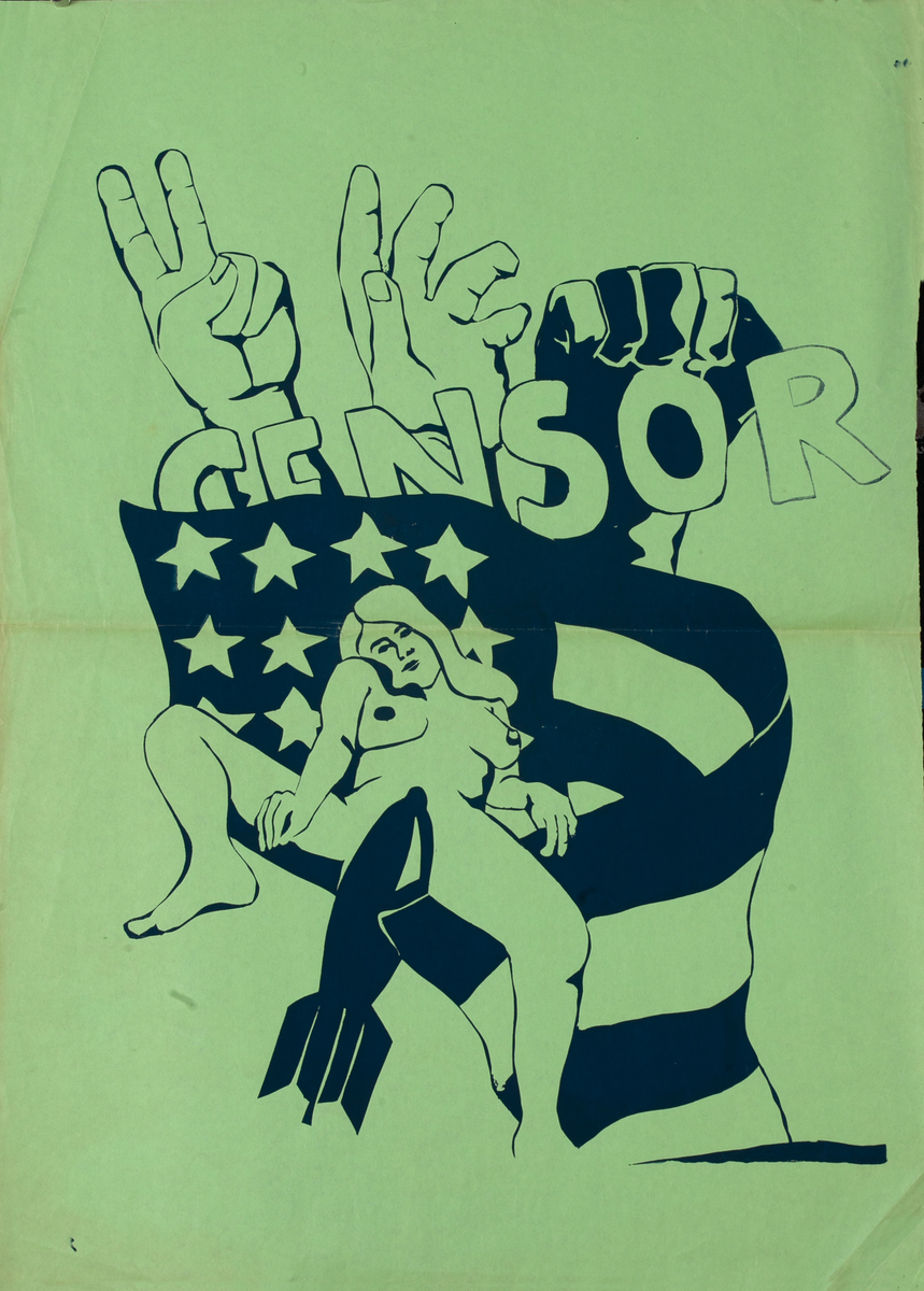 Censor Vietnam War Protest Poster 