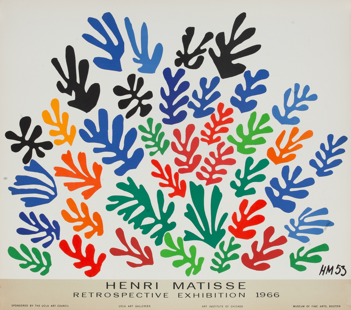 Henri Matisse Retrospective Exhibition 1966 Poster