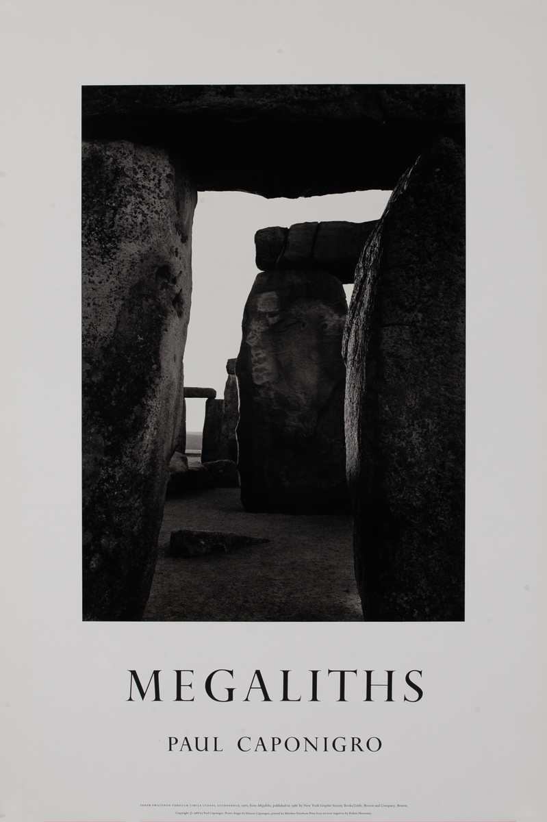 Megaliths Paul Caponigro Book Poster