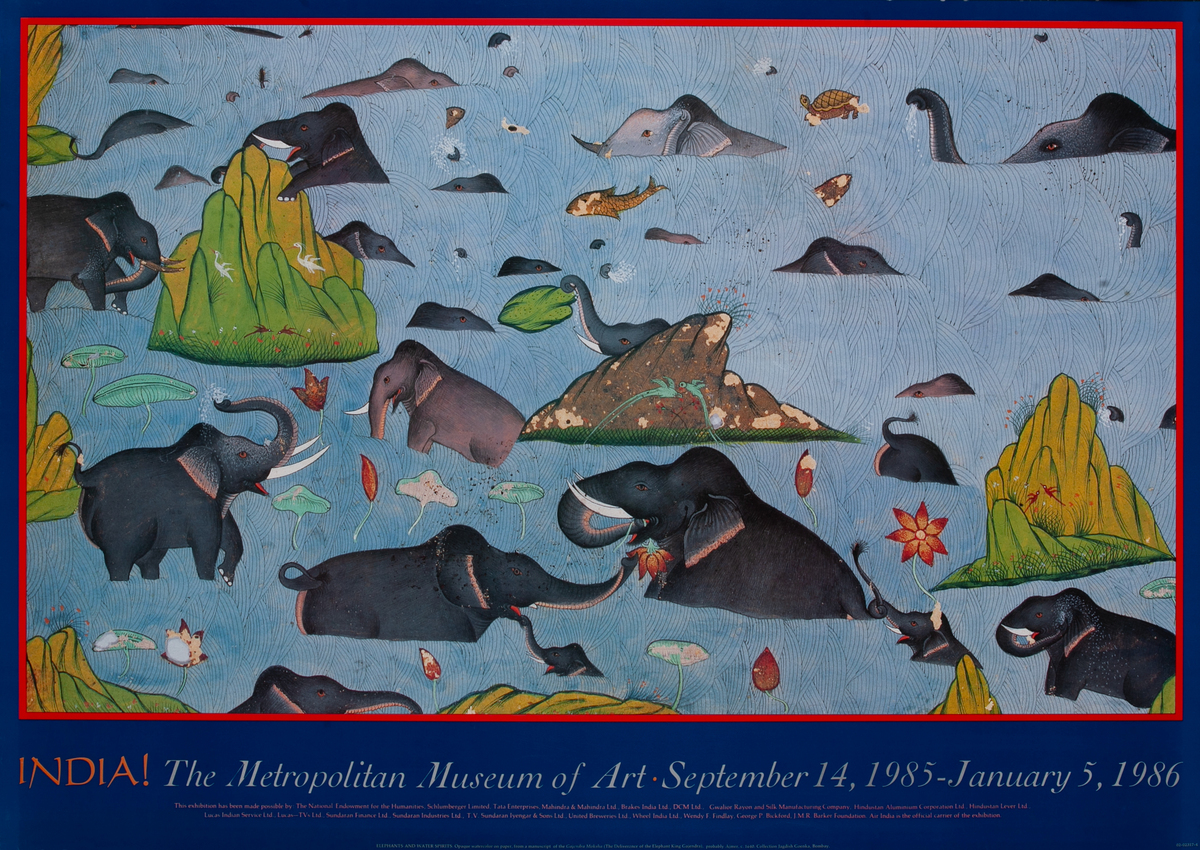India! The Metropolitan Museum of Art Exhibit Poster
