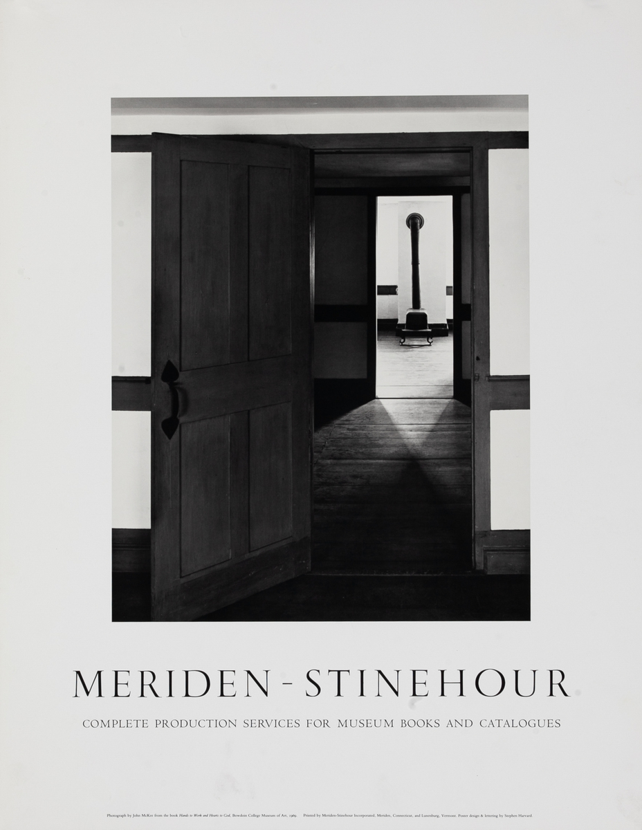 Meriden-Stinehour Complete Production Services for Museum Books and Catalogues Printers Advertising Poster