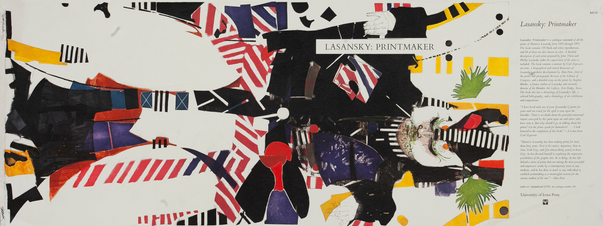 Lasansky Printmaker Dust Jacket Poster