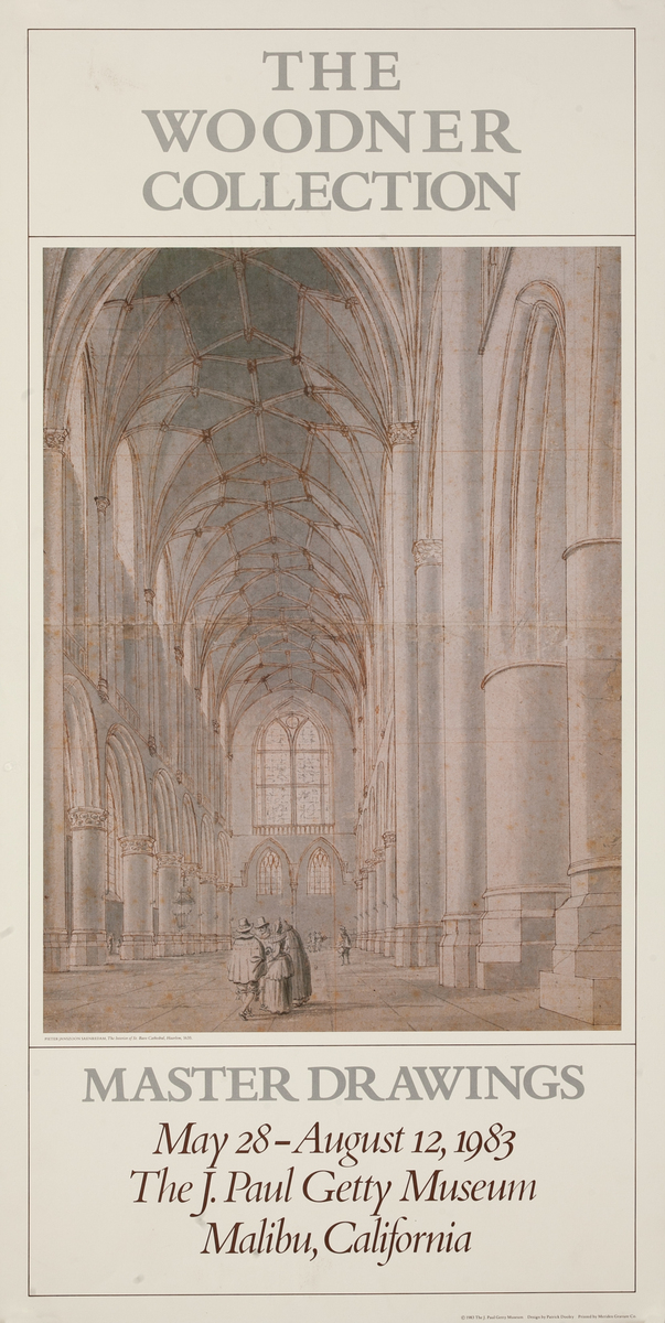 The Woodner Collection Master Drawings Exhibit Poster The J. Paul Getty Museum