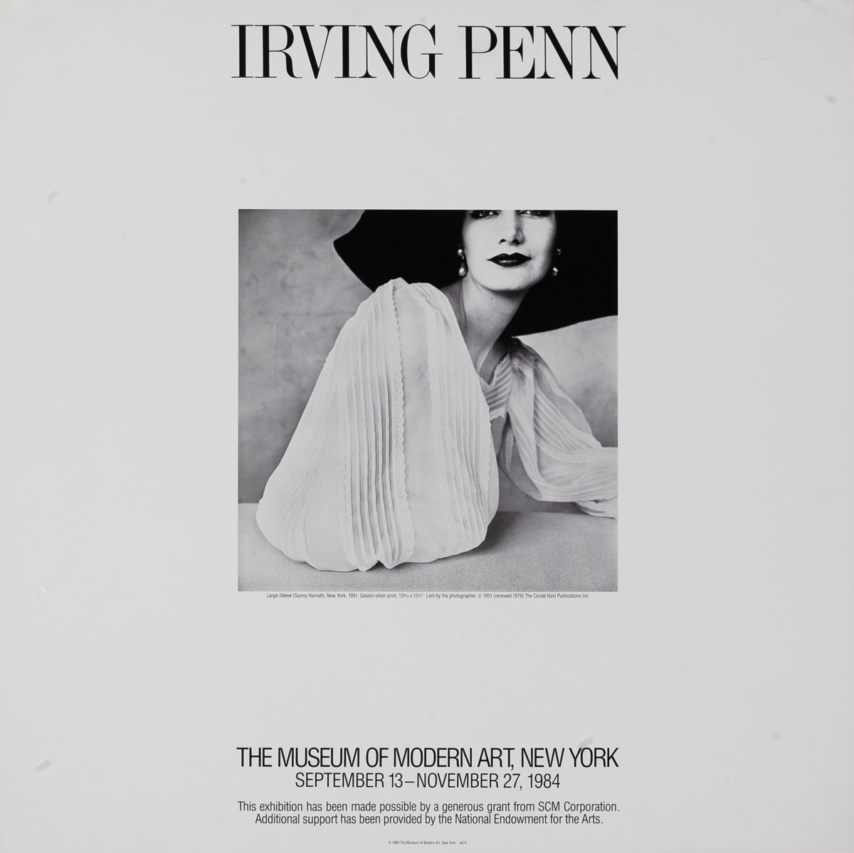 Irving Penn Museum of Modern Art Exhibit Poster