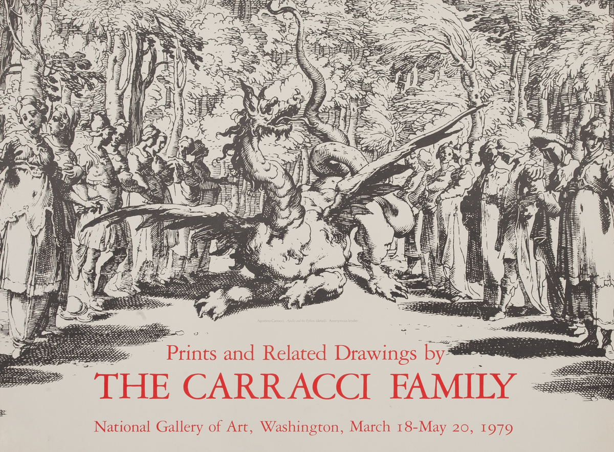 Prints and Related Drawings by The Carracci Family National Gallery of Art, Washington Exhibit Poster