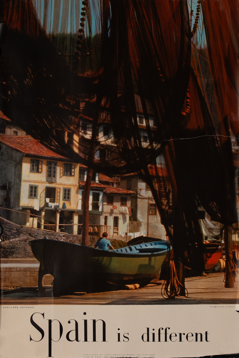 Spain is Different Cudillero Asturias Travel Poster