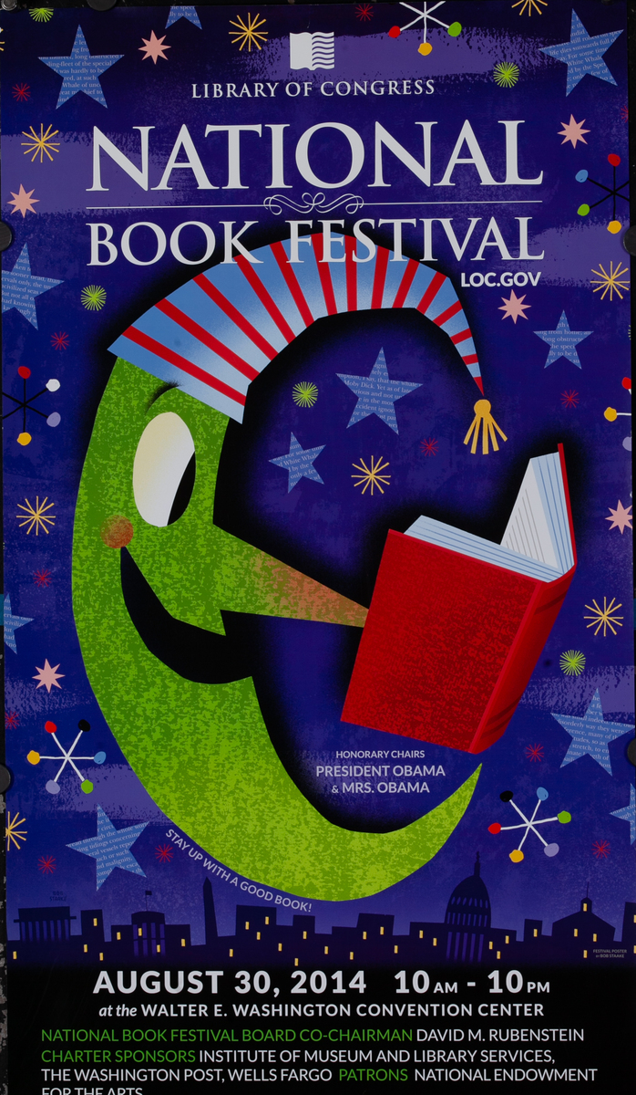 Original 2014 Library of Congress National Book Festival Poster
