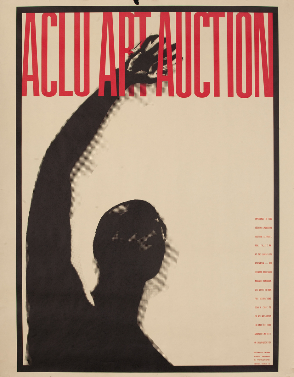 1989 ACLU Art Auction Poster