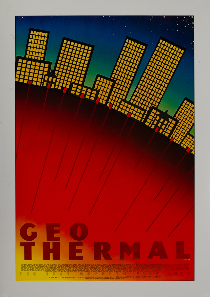 Alternate Energy Environmental Poster Geo Thermal 
