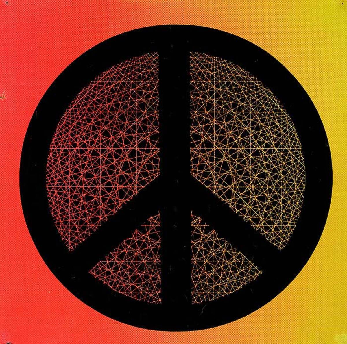 1960s Psychadelic Peace Sign Poster