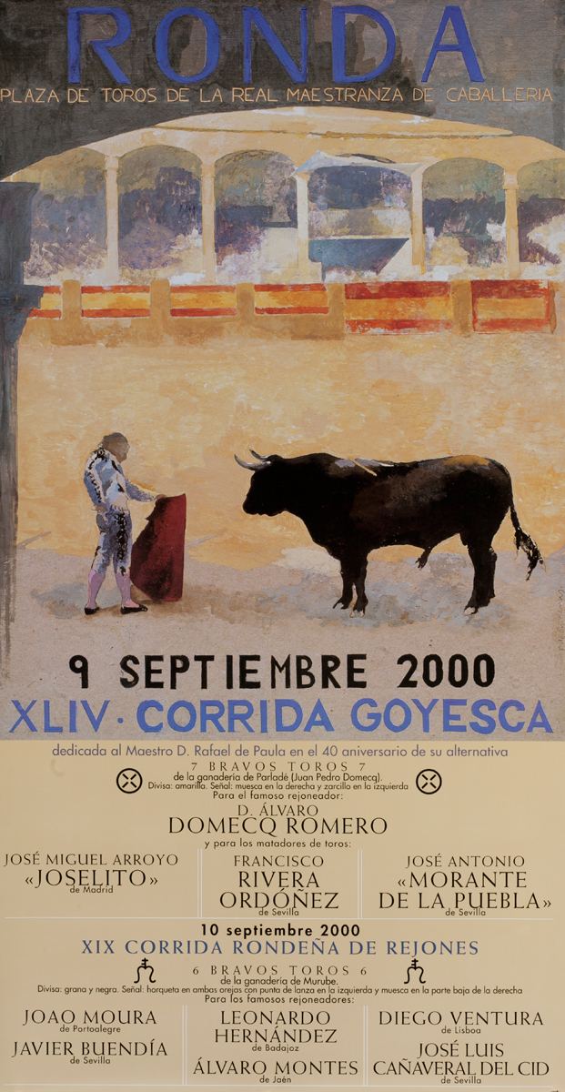 Ronda Spain Original Spanish Bullfight Poster 2000