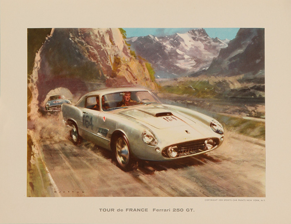 Sports Car Prints Tour de France Ferrari 250 GT.