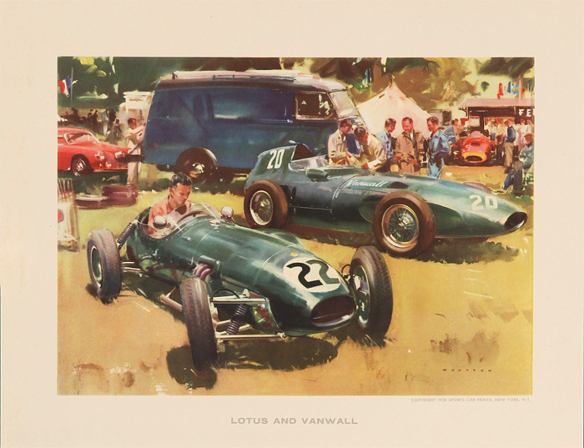 Sports Car Prints Lotus And Vanwall