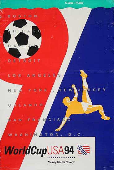 DP Vintage Posters - Original 1994 World Cup Soccer Poster