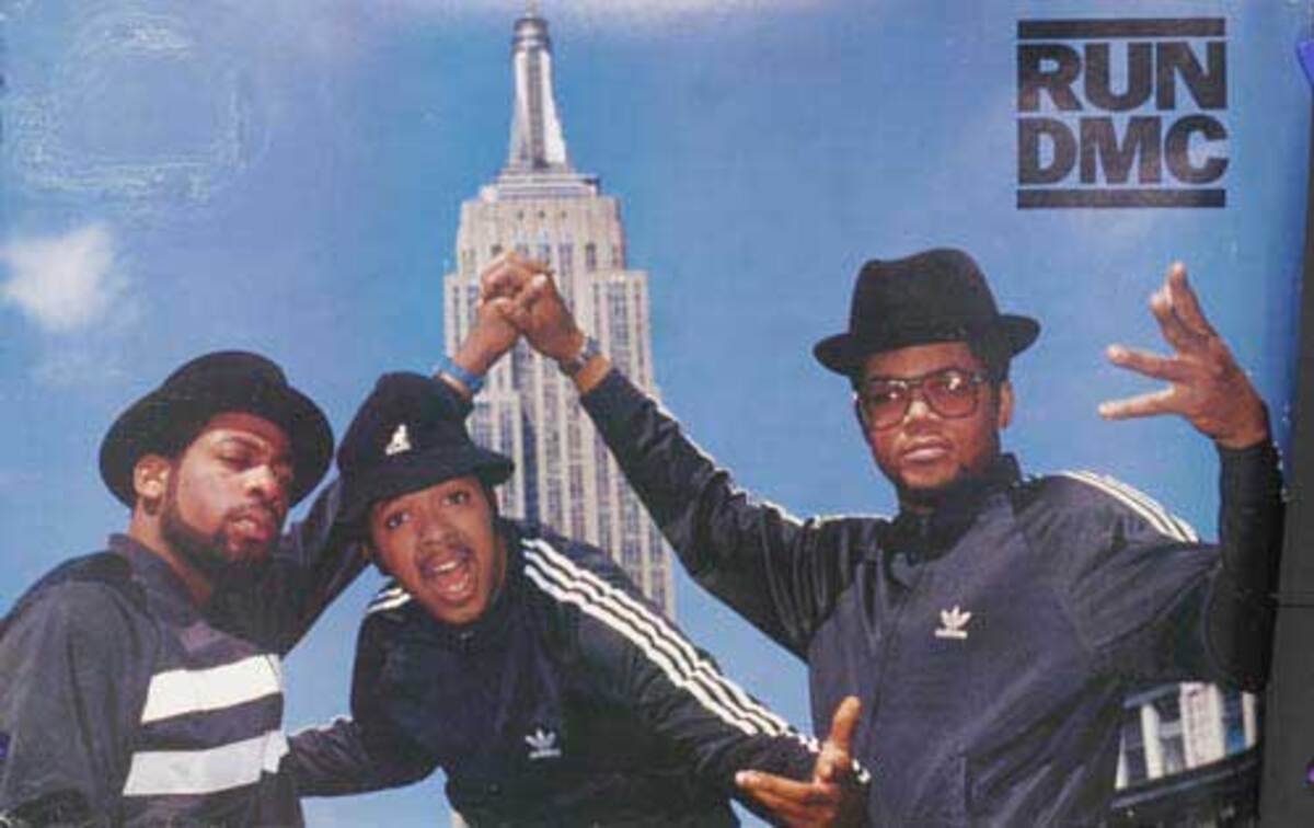 Run DMC Original Rap Poster Empire State | David Pollack Vintage