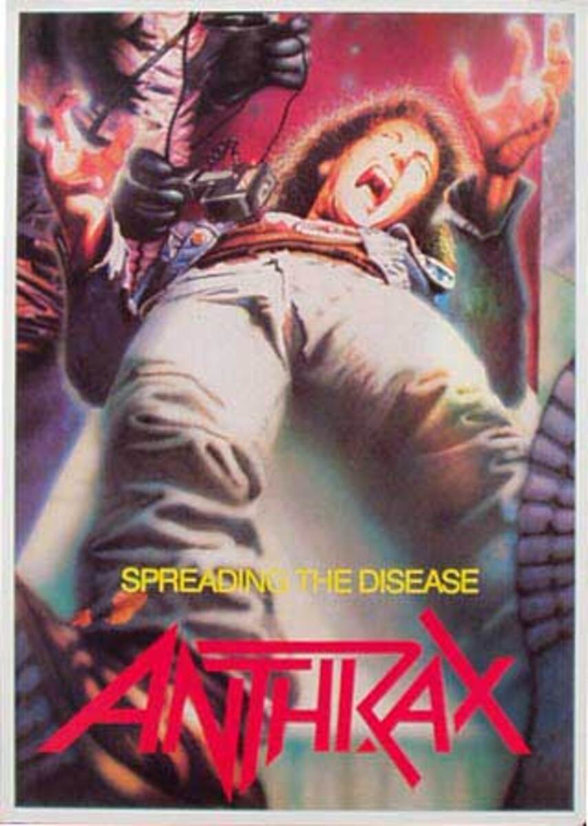 Anthrax Original Rock and Roll Poster Spreading the Disease